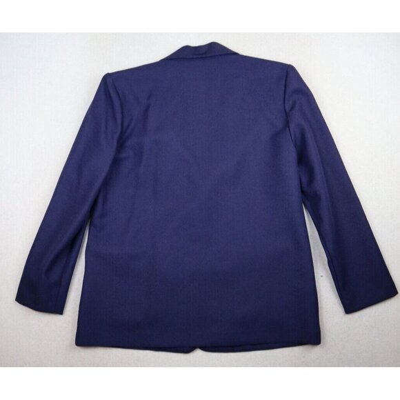 VINTAGE WOMEN'S BLUE POLYESTER PANT SUIT - SIZE PS - Picture 10 of 16